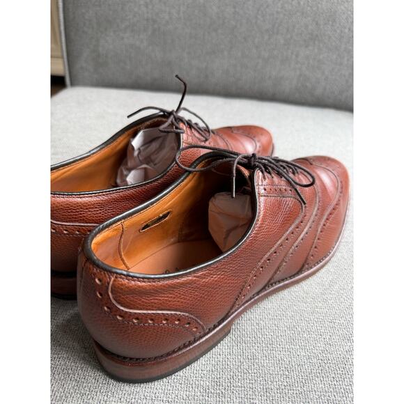 Allen Edmonds McAllister Wingtip Oxford Dress Shoe Men\'s 10 Chili Leather main image 11